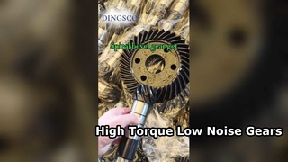 고정밀 나선형 베벨 기어 세트