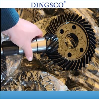 정밀 스파이럴 베블 기어 세트 중량 전력 전송